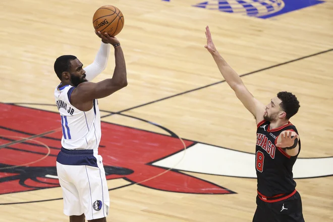 Tim Hardaway Jr. je nasul Detroitu kar 42 točk. FOTO: Kamil Krzaczynski/Usa Today Sports