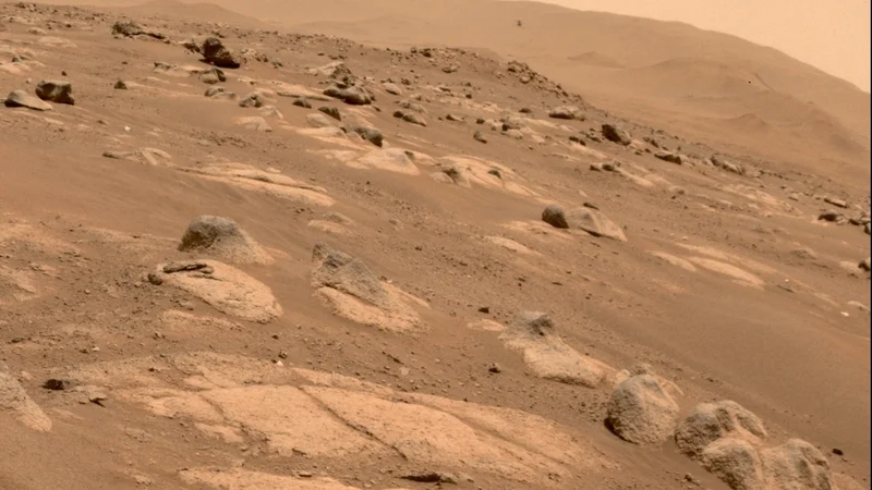 Fotografija: Ingenuity je na Marsu uspešno poletel že štirikrat. FOTO: NASA/JPL-Caltech