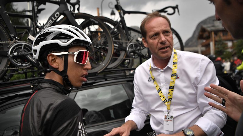 Fotografija: Direktor največje kolesarske direk na svetu Tour de France Christian Prudhomme je človek, ki živi za kolesarstvo. FOTO: Marco Bertorello/AFP