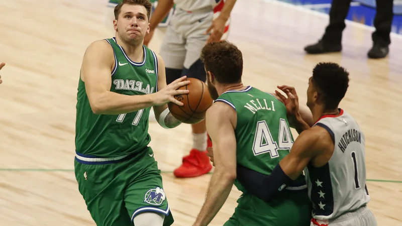 Fotografija: Luka Dončić je imel nov odličen večer v ligi NBA. FOTO: Tim Heitman Usa Today Sports