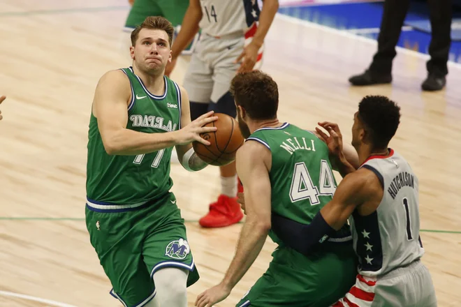 Luka Dončić je imel nov odličen večer v ligi NBA. FOTO: Tim Heitman Usa Today Sports
