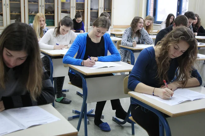 K splošni maturi spomladanskega roka se je prijavilo 7180 kandidatov, k poklicni, ki se bo začela 29. maja, pa 10.623. FOTO: Leon Vidic/Delo