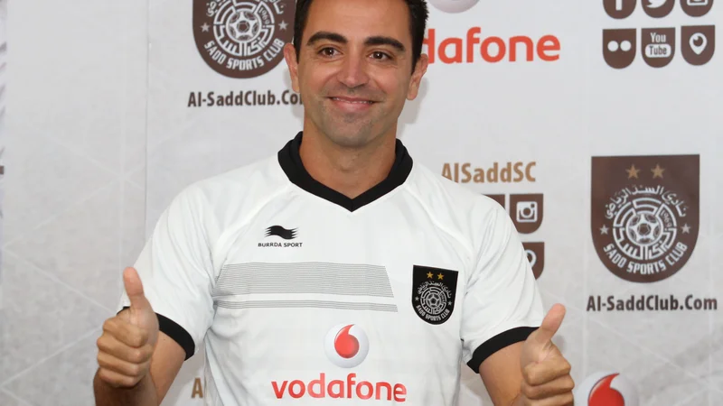Fotografija: Xavi Hernandez se vseskozi nahaja na muhi Barcelone. FOTO: Naseem Zeitoon/Reuters