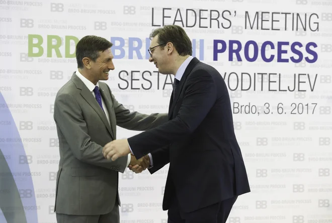 V dneh pred vrhom se bo Borut Pahor srečal s predsedniki vseh držav, vključenih v pobudo, med drugim tudi s srbskim predsednikom Aleksandrom Vučićem. FOTO: Jože Suhadolnik/Delo
