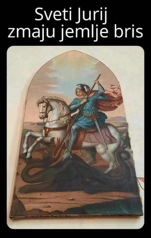 Sveti Jurij v novi vlogi FOTO iz zbirke SEM