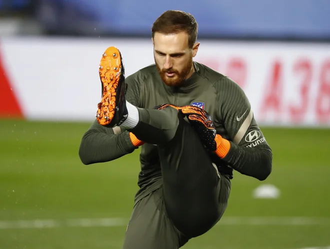 Jan Oblak je bil na velikem derbiju zbran in je ohranil nedotaknjeno mrežo. FOTO: Juan Medina/Reuters