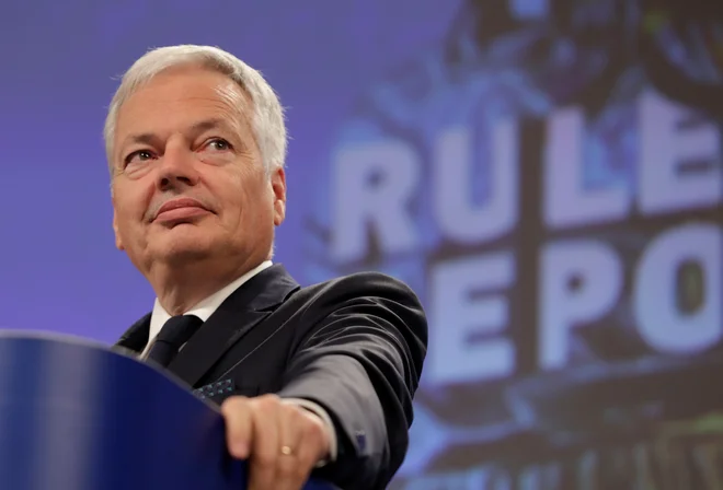 Evropski pravosodni komisar Didier Reynders. FOTO: Pool New/Reuters