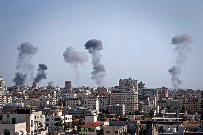 Izrael ponovno bombardira Gazo. FOTO: Mohammed Abed/AFP