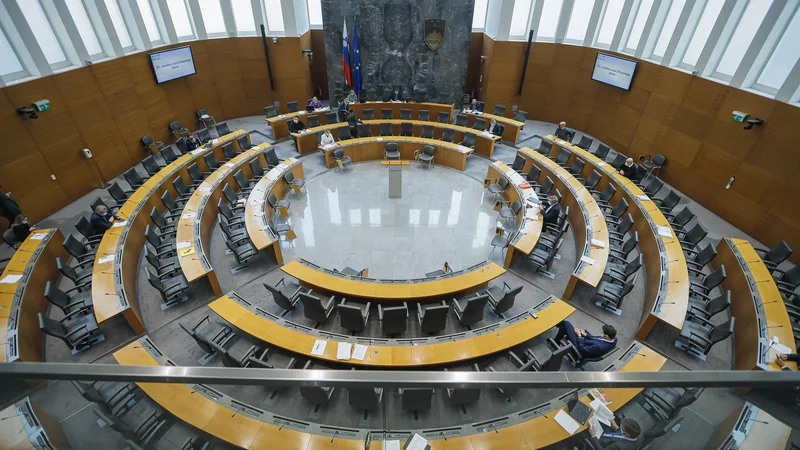 Fotografija: V državnem zboru bodo že četrtič poskušali prerazporediti mesta v delovnih telesih. Tokrat naj bi predlog prispevala koalicija.            FOTO: Jože Suhadolnik/Delo