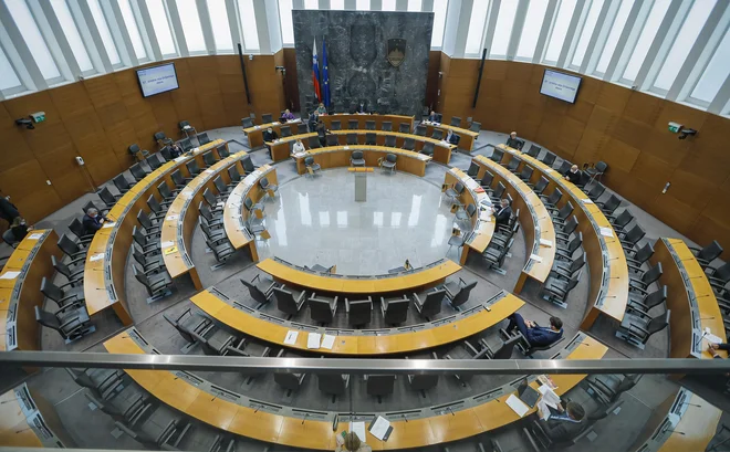 V državnem zboru bodo že četrtič poskušali prerazporediti mesta v delovnih telesih. Tokrat naj bi predlog prispevala koalicija.            FOTO: Jože Suhadolnik/Delo