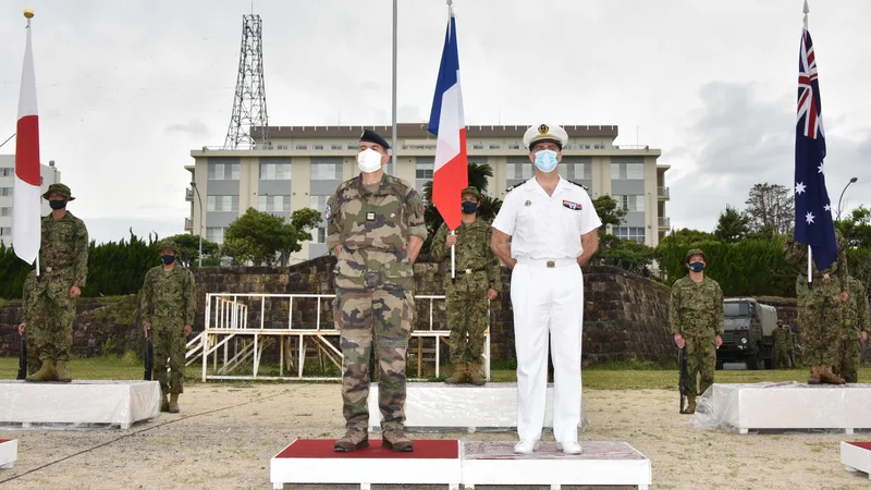 Fotografija: Francija prva evropska sila, ki se je z Japonsko in ZDA združila v poskusu ustavitve vojaške ekspanzije Kitajske prek vseh morij, ki jo obdajajo. FOTO: AFP