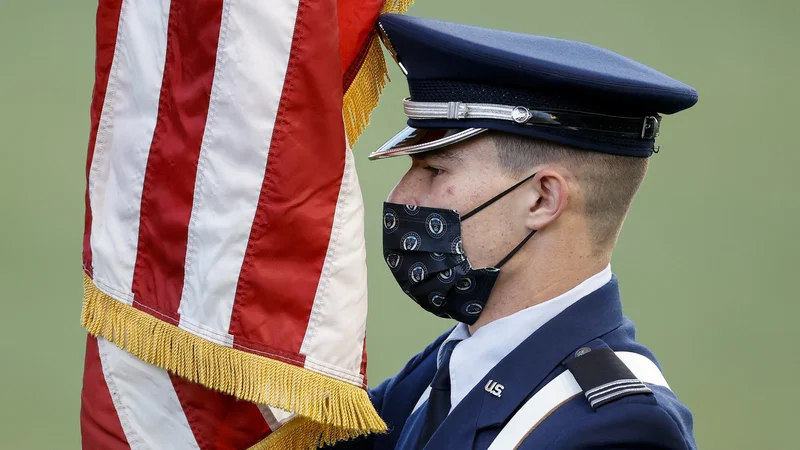 Fotografija: Različne predstave o ameriški identiteti in simbolih. FOTO: Tim Nwachukwu/AFP