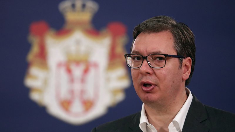 Fotografija: Srbski predsednik Aleksandar Vučić. FOTO: Marko Djurica/Reuters