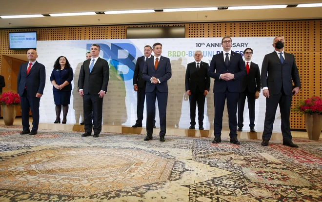 Voditelji bodo na Brdu pri Kranju predvidoma sprejeli skupno izjavo, v kateri naj bi dali močno sporočilo o pomenu širitvenega procesa. FOTO: Matej Družnik/Delo