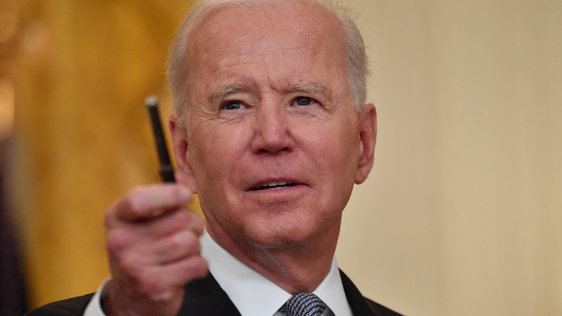 Fotografija: Ameriški predsednik Joe Biden je objavil svojo davčno napoved za lansko leto. FOTO: Nicholas Kamm/AFP