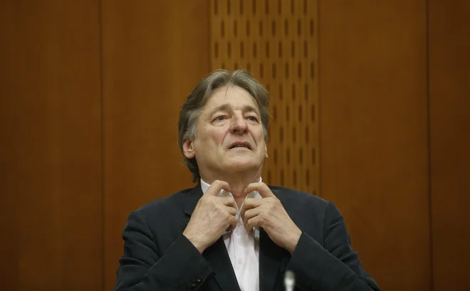 Kot je Simoniti pojasnil v pogovoru z bruseljskimi dopisniki, sam ni bil seznanjen s pogoji, pod katerimi bi bila organizirana razstava. FOTO: Blaž Samec/Delo