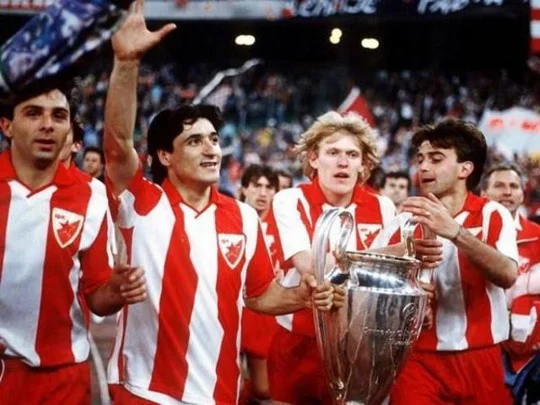 Crvena zvezda je pokal osvojila tik pred razpadom Jugoslavije, 29. maja 1991. FOTO: NK Crvena zvezda