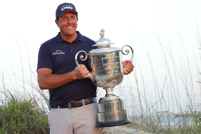 Phil Mickelson ve, da igra dober golf in da se lahko poteguje tudi za zmago na odprtem prvenstvu ZDA. FOTO:Geoff Burke/Usa Today Sports