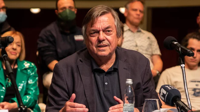 &raquo;Fraza o multikulturnosti je odveč, vsak kulturen človek je tudi &shy;multikulturen,&laquo; je poudaril Drago Jančar. Foto SNG Maribor