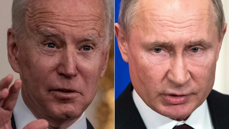Fotografija: Biden in Putin se doslej še nista sestala. FOTO: AFP