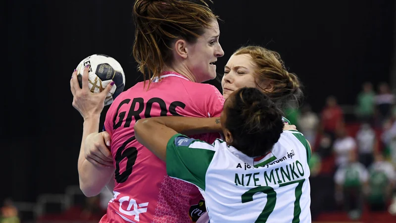 Fotografija: Ana Gros je dosegla devet golov, največ na tekmi. FOTO: Attila Kisbenedek/AFP