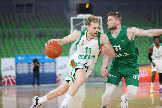 Olimpijin kapetan Jaka Blažič je zadeval, ko je bilo najbolj potrebno. FOTO: Cedevita Olimpija