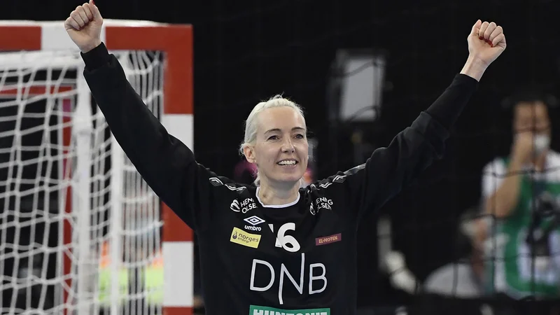 Fotografija: Katrine Lunde je bila odlična v vratih. FOTO: Attila Kisbenedek/AFP