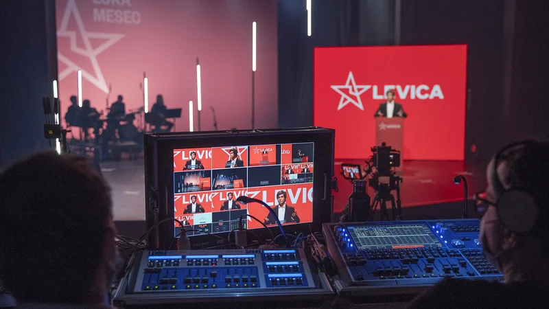 Fotografija: Redni kongres Levice, na katerem so potrdili ekosocialistično usmeritev. Foto: Leon Vidic/Delo