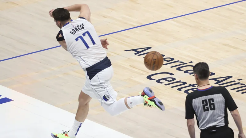 Fotografija: Luka Dončić ni bil pri strelu. FOTO: Kevin Jairaj/USA Today Sports
