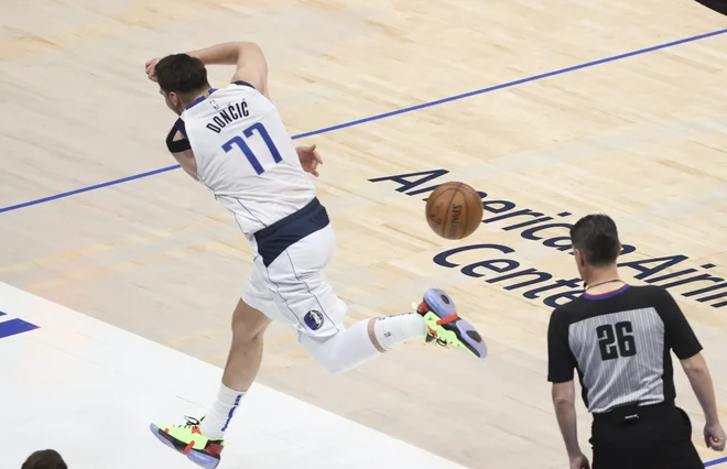 Luka Dončić ni bil pri strelu. FOTO: Kevin Jairaj/USA Today Sports