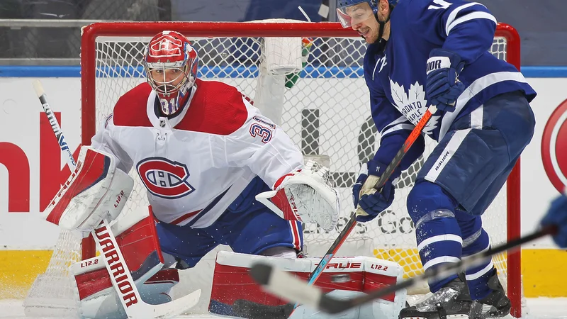 Fotografija: Vratar Carey Price je zbral v kanadskem derbiju kar 30 obramb. FOTO: Claus Andersen/AFP