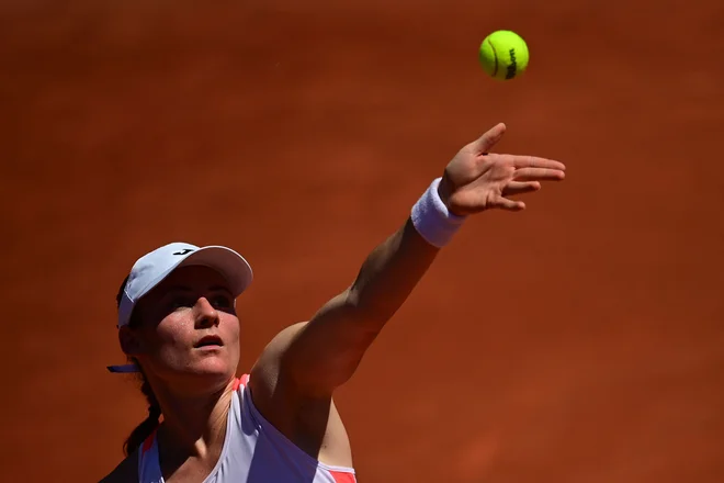 Tamara Zidanšek je dosegla največjo zmago v karieri. FOTO:
Martin Bureau/AFP
