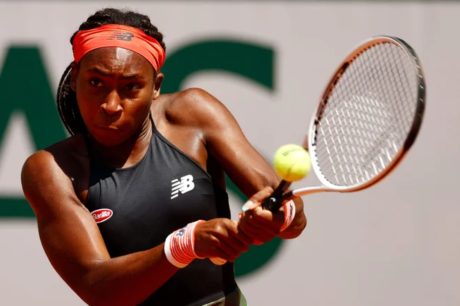 Cori Gauff je eno od prijetnejših presenečenj turnirja. FOTO: Christian Hartmann/Reuters