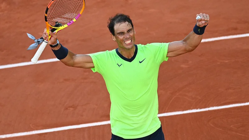 Fotografija: Rafael Nadal je hitro ukrotil Jannika Sinnerja. FOTO: Christophe Archambault/AFP