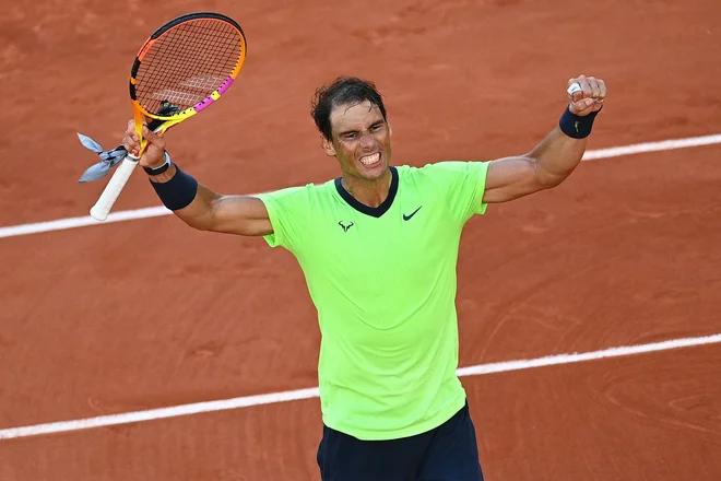 Rafael Nadal je hitro ukrotil Jannika Sinnerja. FOTO: Christophe Archambault/AFP