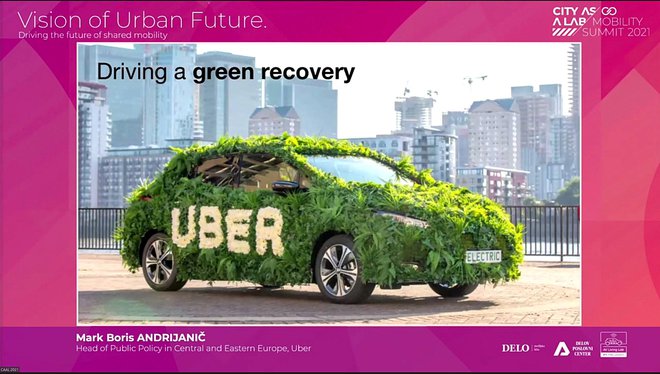 Uber razširja ponudbo električnih vozil, imenovano Uber Green. FOTO: Leon Vidic/Delo