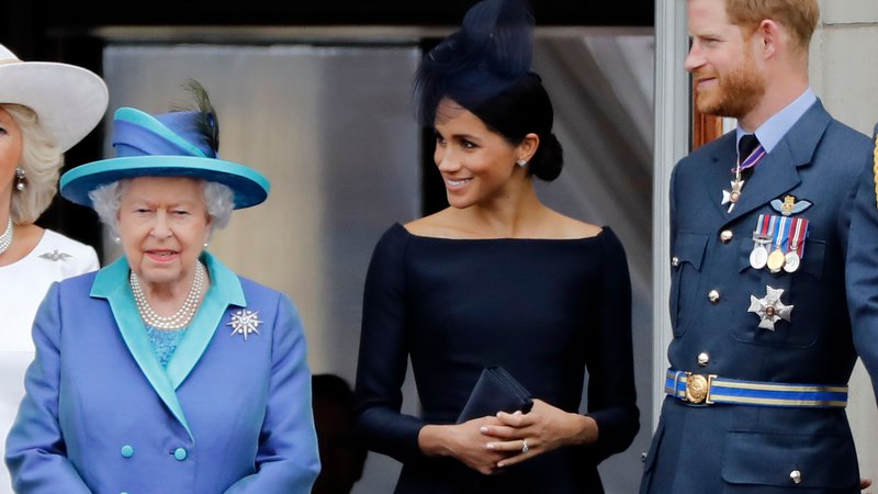 Fotografija: Harry in Meghan sta menda hčerko Lilibet kmalu po rojstvu prek videoklica – najverjetneje zooma – predstavila kraljici. FOTO: AFP