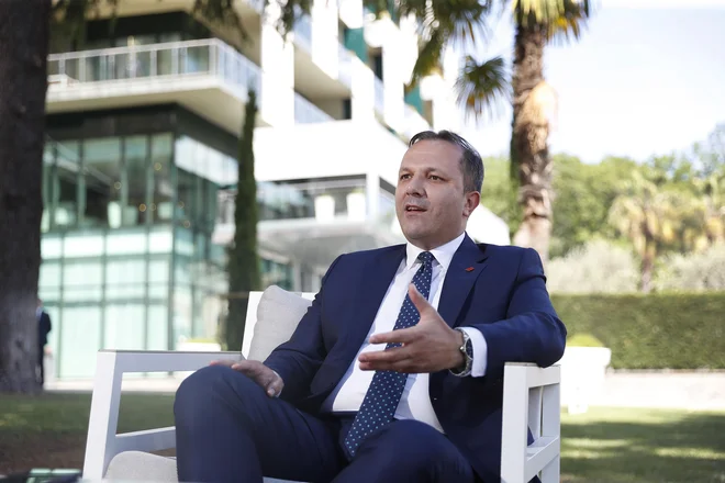 Oliver Spasovski, minister za notranje zadeve iz Severne Makedonije. Portorož, 10. junij 2021