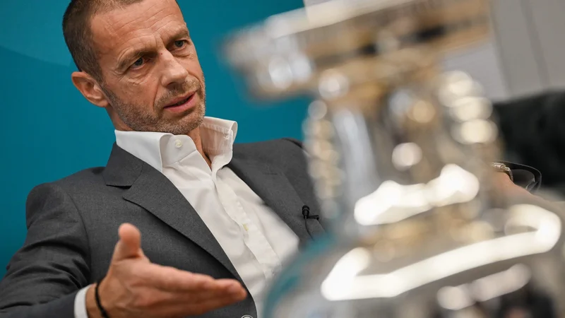 Fotografija: Aleksander Čeferin pričakuje odličen turnir kljub izzivom okrog pandemije. FOTO: Andreas Solaro/AFP