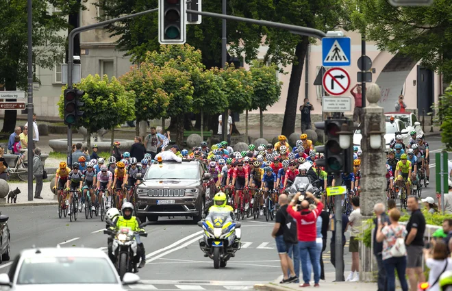 Štart 5. etape je bil v BTC. FOTO: Matej Družnik