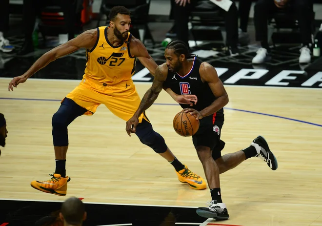 Kawhi Leonard je bil razpoložen. FOTO: Gary A. Vasquez/USA Today Sports