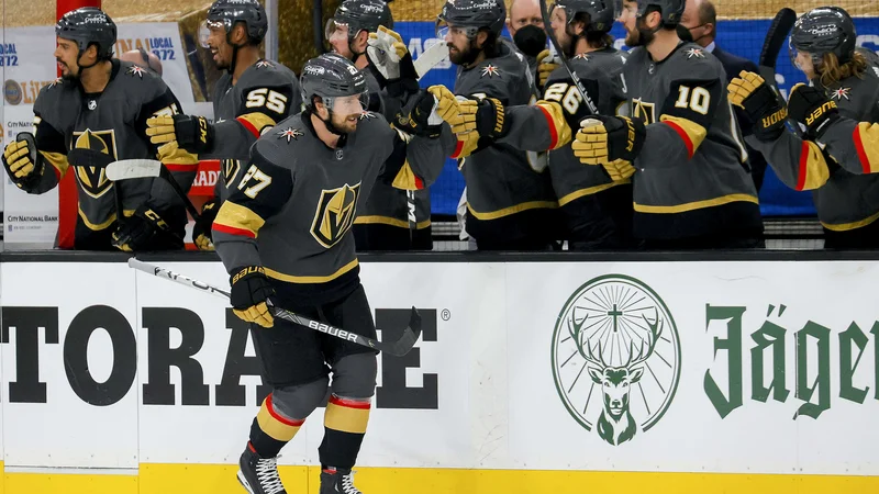 Fotografija: Shea Theodore je načel mrežo gostov. FOTO: Ethan Miller/AFP