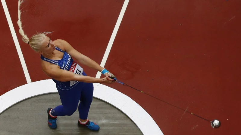 Fotografija: Metalka kladiva Anna Maria Orel je po mnenju trenerja Gorazda Rajherja na treningih motila Kristjana Čeha. FOTO: ajakirisport
