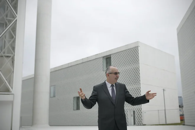 Nedžad Grabus med lansko predstavitvijo muslimanskega kulturnega centra FOTO: Blaž Samec