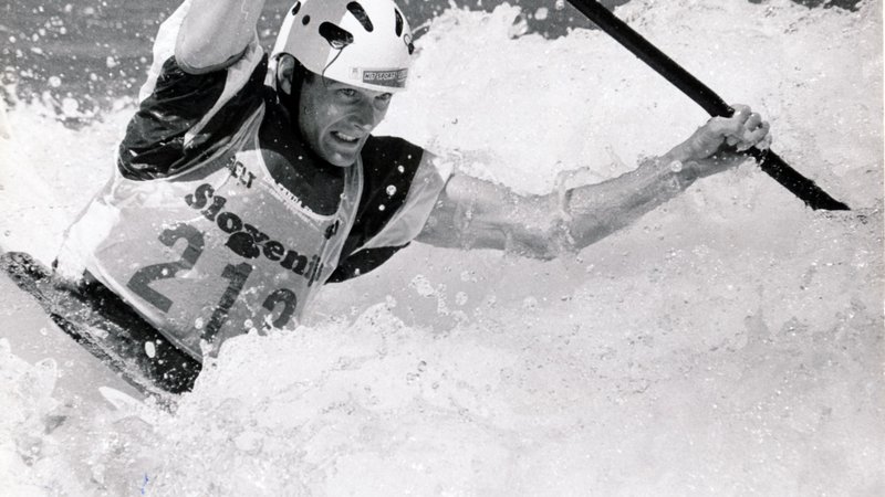 Fotografija: Marjan Štrukelj je osvojil srebrno medaljo v slalomu na divjih vodah. FOTO: dokumentacija Dela