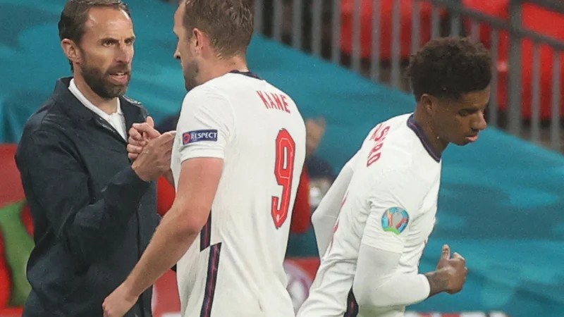 Fotografija: Harry Kane je bil zamenjan v 74. minuti. FOTO: Carl Recine/AFP