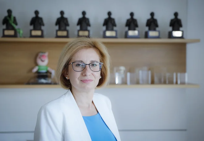 &raquo;Za SKB banko je šport, poleg kulture in humanitarnih donacij, eden glavnih načinov vpetosti in vračanja v slovensko okolje,&laquo; pravi Anita Stojčevska. FOTO: Jože Suhadolnik/Delo