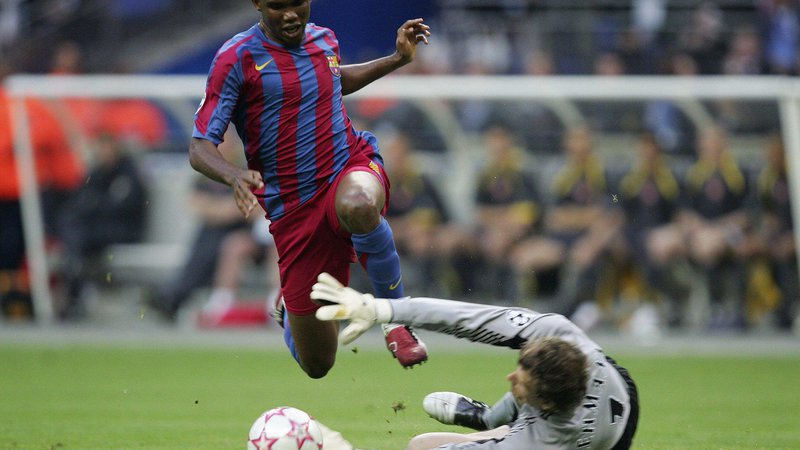 Fotografija: Samuel Eto'o ve, kako igrati ob Lionelu Messiju, zato je prepričan, da bo ob njem učinkovit tudi Sergio Agüero. FOTO: Alex Morton/Reuters