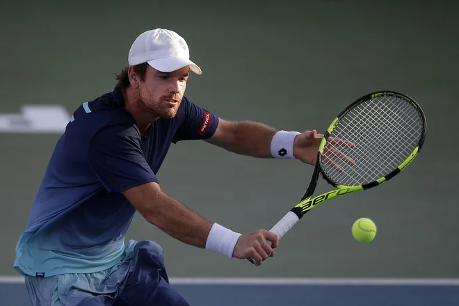 Blaž Kavčič je v prvem nastopu sklenil naskok na glavni turnir v Wimbledonu. FOTO: Blaž Samec