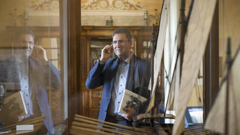 Fotografija: Franco Juri je direktor Pomorskega muzeja Slovenije v Piranu.
FOTO: Jure Eržen/Delo